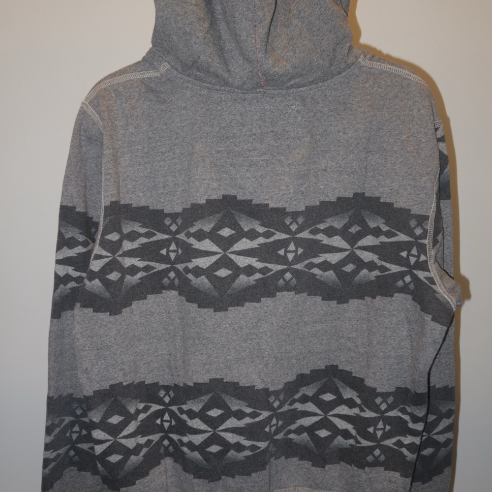 American Eagle Outfitters Gray Patterned Hoodie - Picture 3 of 3